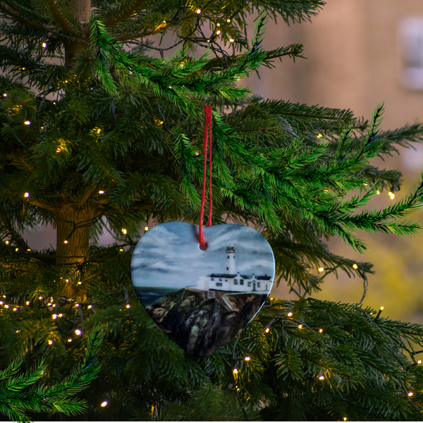 Donegal Ceramic Heart Christmas Tree Decorations