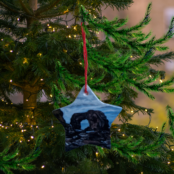 Donegal Ceramic Christmas Tree  Star Decorations.  Great Arch.