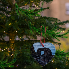 Donegal Ceramic Christmas Tree  Heart Decorations. Great Arch.