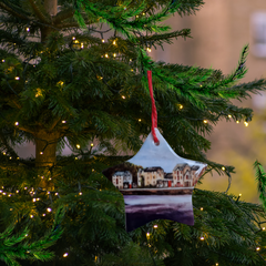 Donegal Ceramic Christmas Tree  Star Decorations.  Ramelton.