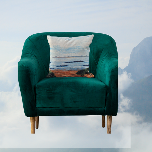 Donegal Linen Cushion White Shore, C.O.Donegal