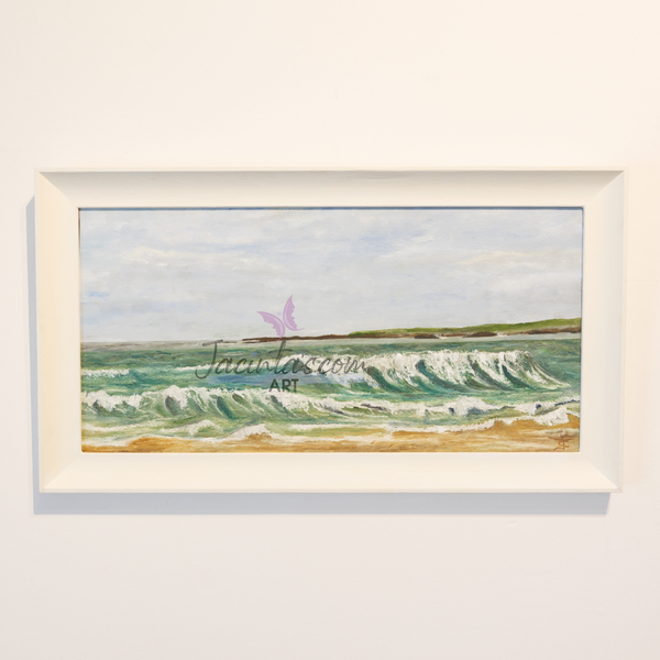 Oil Painting White Shore or Ballyhiernan Bay Fanad Co Donegal
