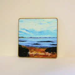Wooden Fridge Magnets Ballyhiernan Bay/White Shore, C.o. Donegal, Ireland