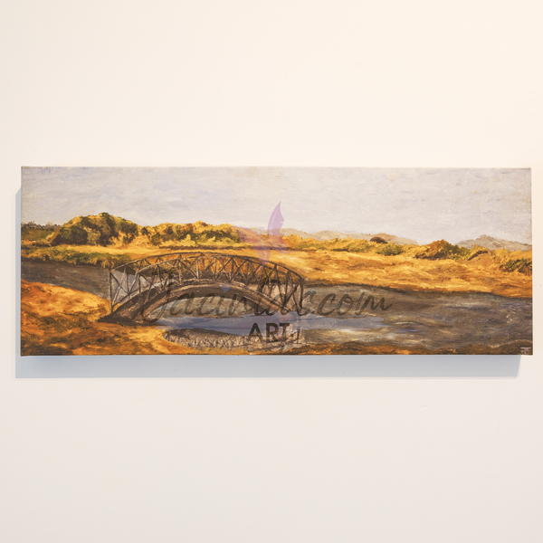 Art Canvas Print of the Lost bridge at Warden beach