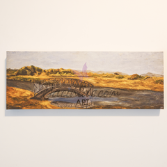 Art Canvas Print of the Lost bridge at Warden beach