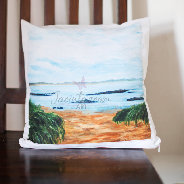 Cushion The White Shore/Ballyhiernan Bay, Fanad Co Donegal Ireland