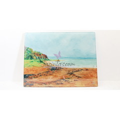 Glass Chopping Board, Rathmullan Beach, Co. Donegal, Ireland.