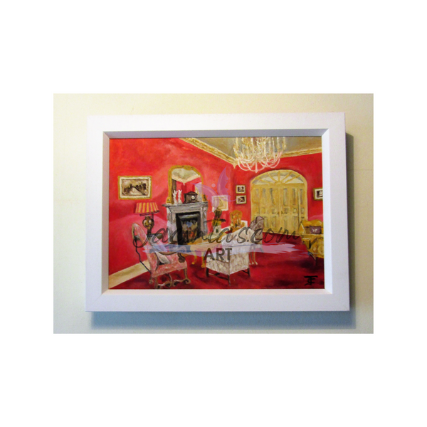 Oil Painting of Castle Grove House Letterkenny Co Donegal Ireland