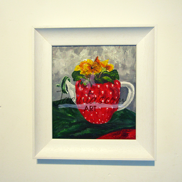 Oil Painting of Whispers of Strawberry Memories