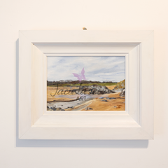 Oil Painting of Warden Beach near Golf Club, C.o. Donegal, Ireland.