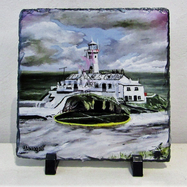 Slate Fanad Lighthouse in the Snow