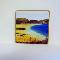 Wooden Fridge Magnets Warden Beach/Ballymastocker Bay, C.o. Donegal, Ireland