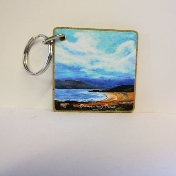 Key Ring Wooden Drumnacraig Beach, Fanad, C.o. Donegal, Ireland.