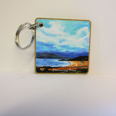 Key Ring Wooden Drumnacraig Beach, Fanad, C.o. Donegal, Ireland.