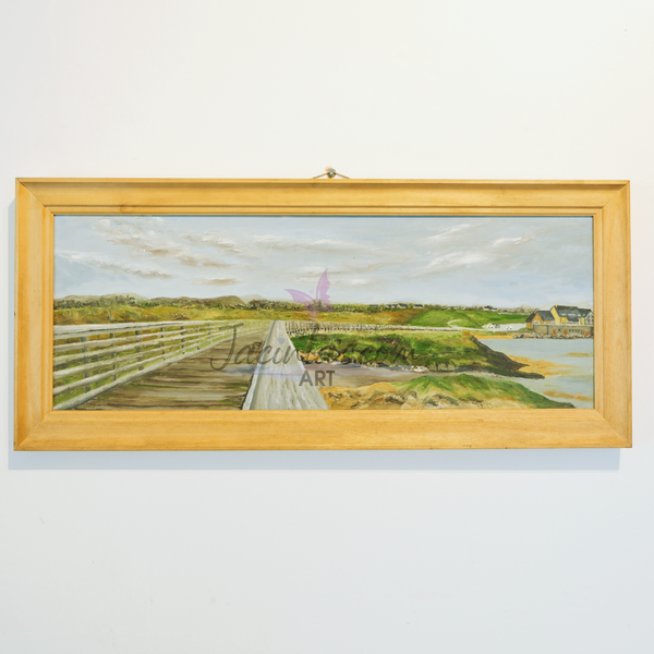 Oil Painting  The Boardwalk,  C.o. Donegal, Ireland.