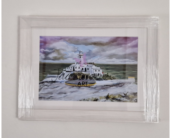 Art Print of Fanad Lighthouse in the Snow