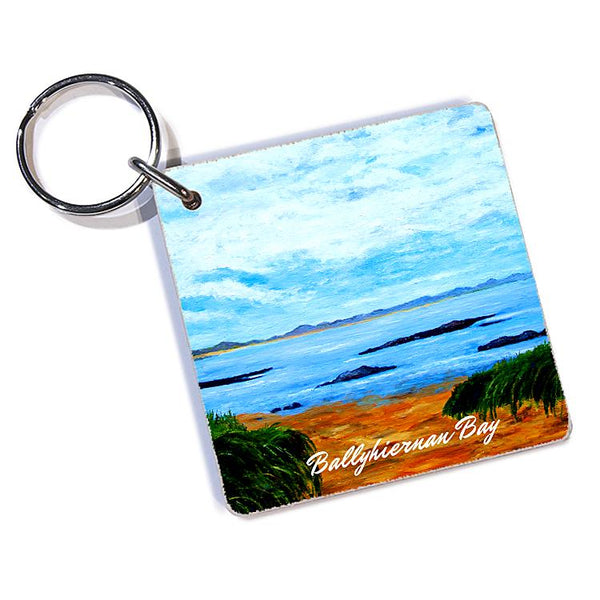 Key Ring Wooden Ballyhiernan Bay/ White Shore, Fanad, C.o. Donegal, Ireland.