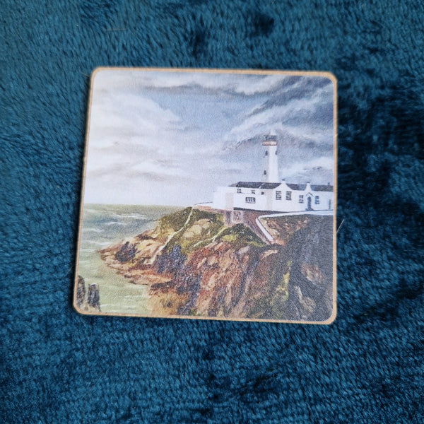 Wooden fridge magnets Fanad Lighthouse darker one