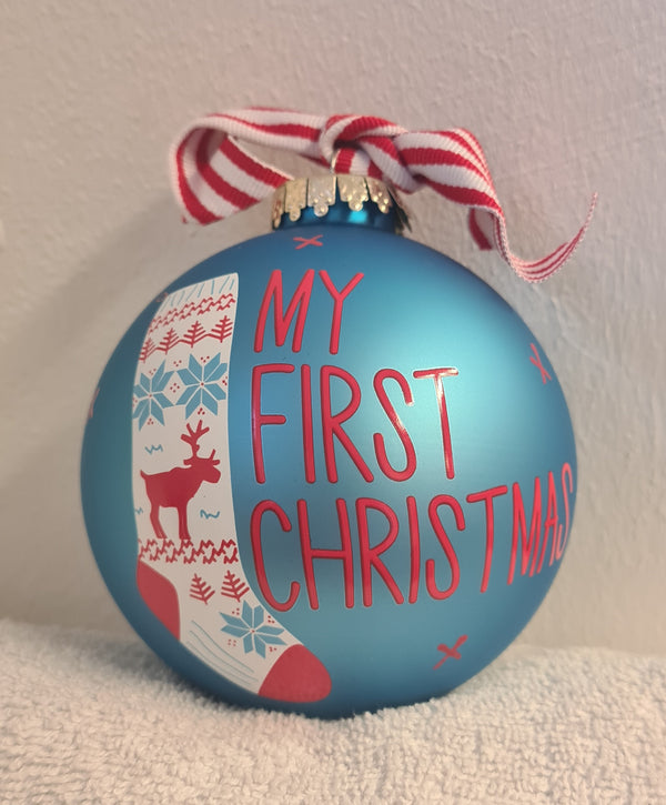 Bauble, First Christmas Baby Boy
