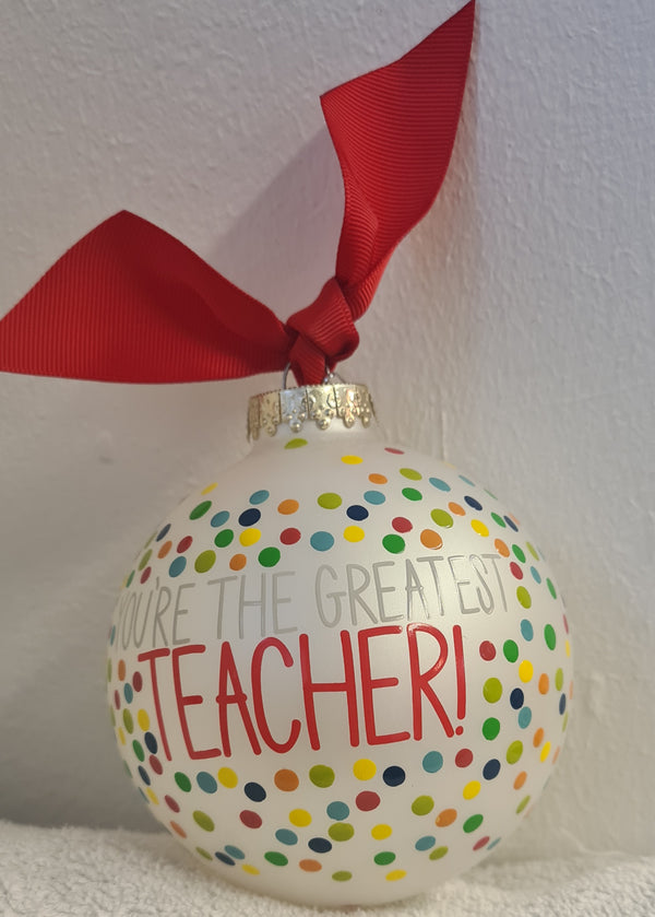 Bauble for Teacher Christmas.