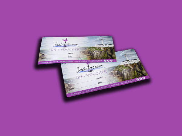 Gift Vouchers Art/ Art Gallery